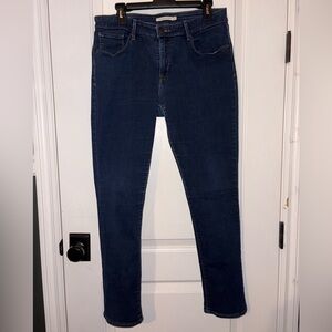 Levi's Dark Wash Classic Mid Rise Skinny Jeans